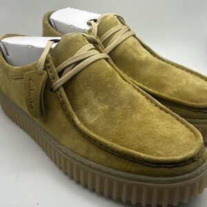 Clarks Torhill LO Light Olive Suede Men's Casual Lace Up Moccasins 76215‎ Men 13